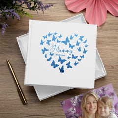 Mummy with love White Photo Album Gift With Butterflies 50 x 6" x 4" Photos