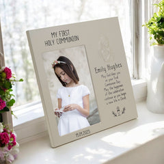 First Holy Communion Gift, Printed Girl's Holy Communion Photo Frame