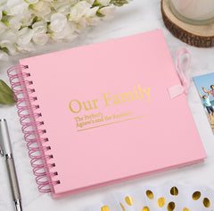 Personalised Our Family Multiple Colour Scrapbook Photo Album Keepsake