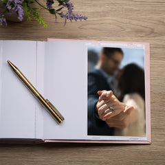 Engagement Photo Album For 50 x 6 by 4 Photos In Pink