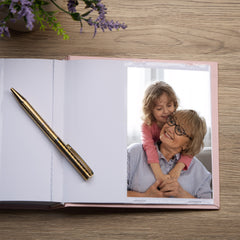 Nan In Loving Memory Pink Butterfly Photo Album For 50 x 6 by 4 Photos