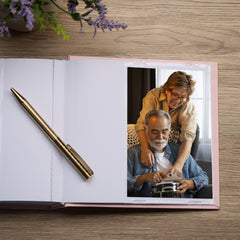 Mum In Loving Memory Pink Butterfly Photo Album For 50 x 6 by 4 Photos