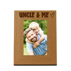 Oak Picture Photo Frame Uncle Heart Gift Portrait