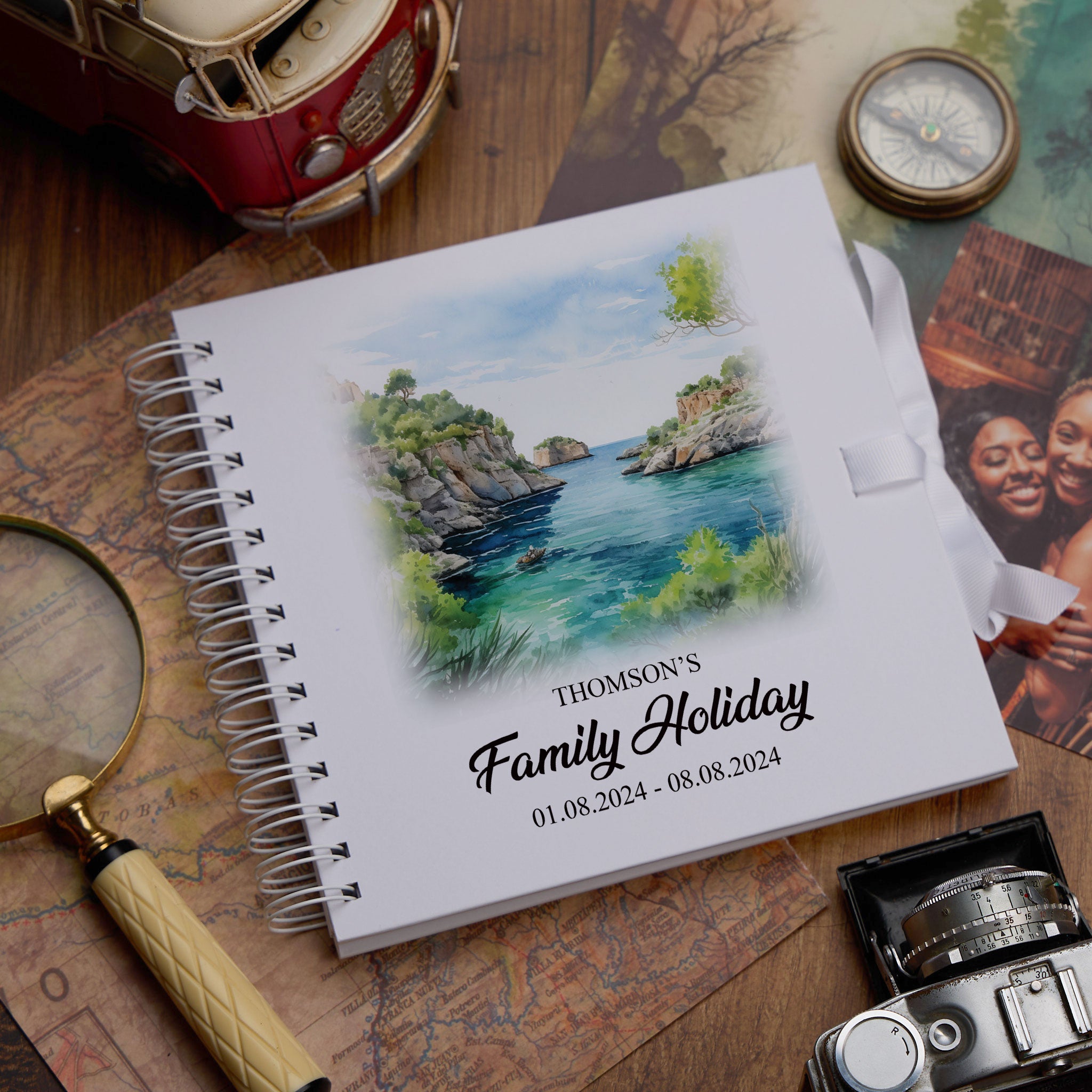 Personalised Majorca/Mallorca Holiday Memory Scrapbook Journal Photo Albums