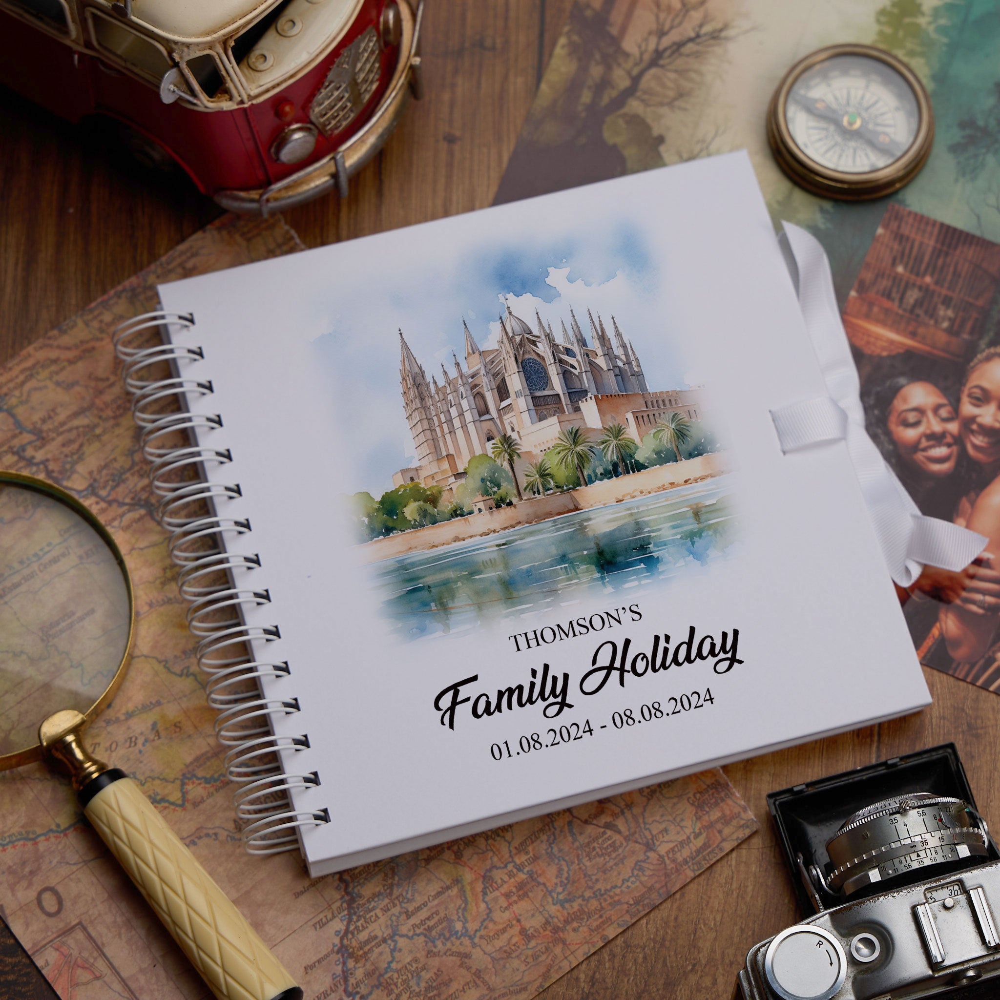 Personalised Majorca/Mallorca Holiday Memory Scrapbook Journal Photo Albums