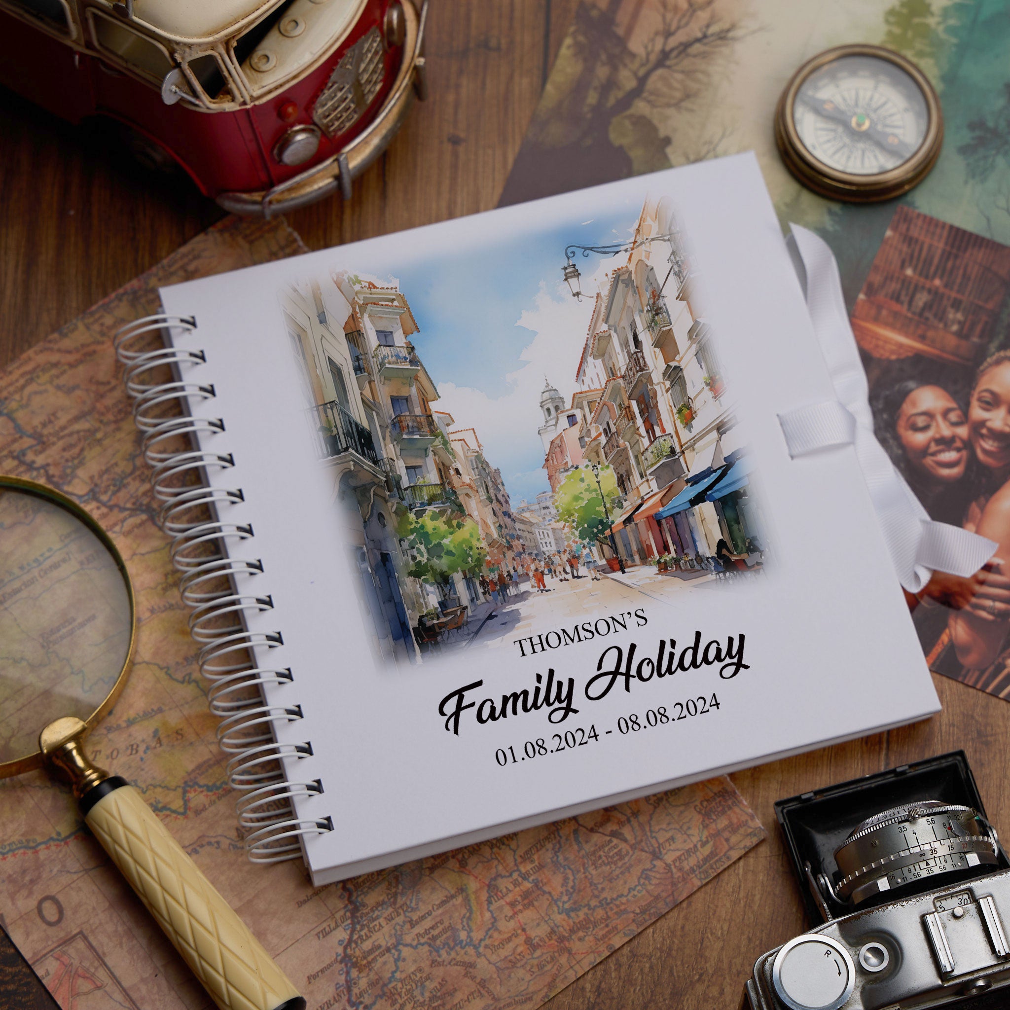 Personalised Malaga Holiday Memory Scrapbook Journal Photo Albums