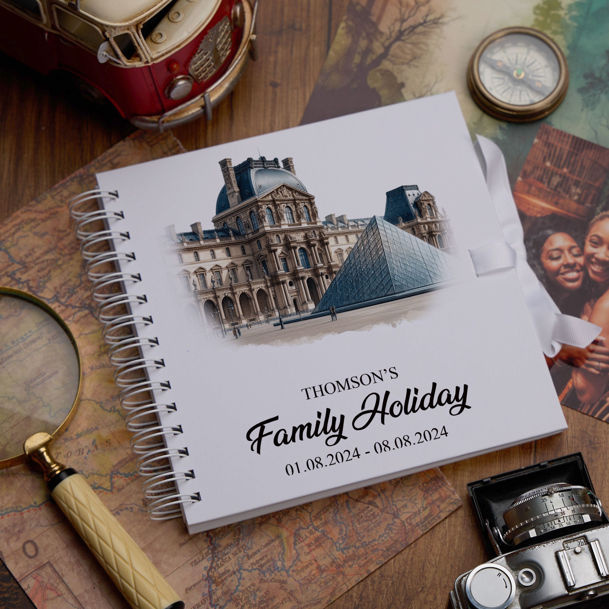 Personalised France Holiday Memory Scrapbook Journal Photo Albums