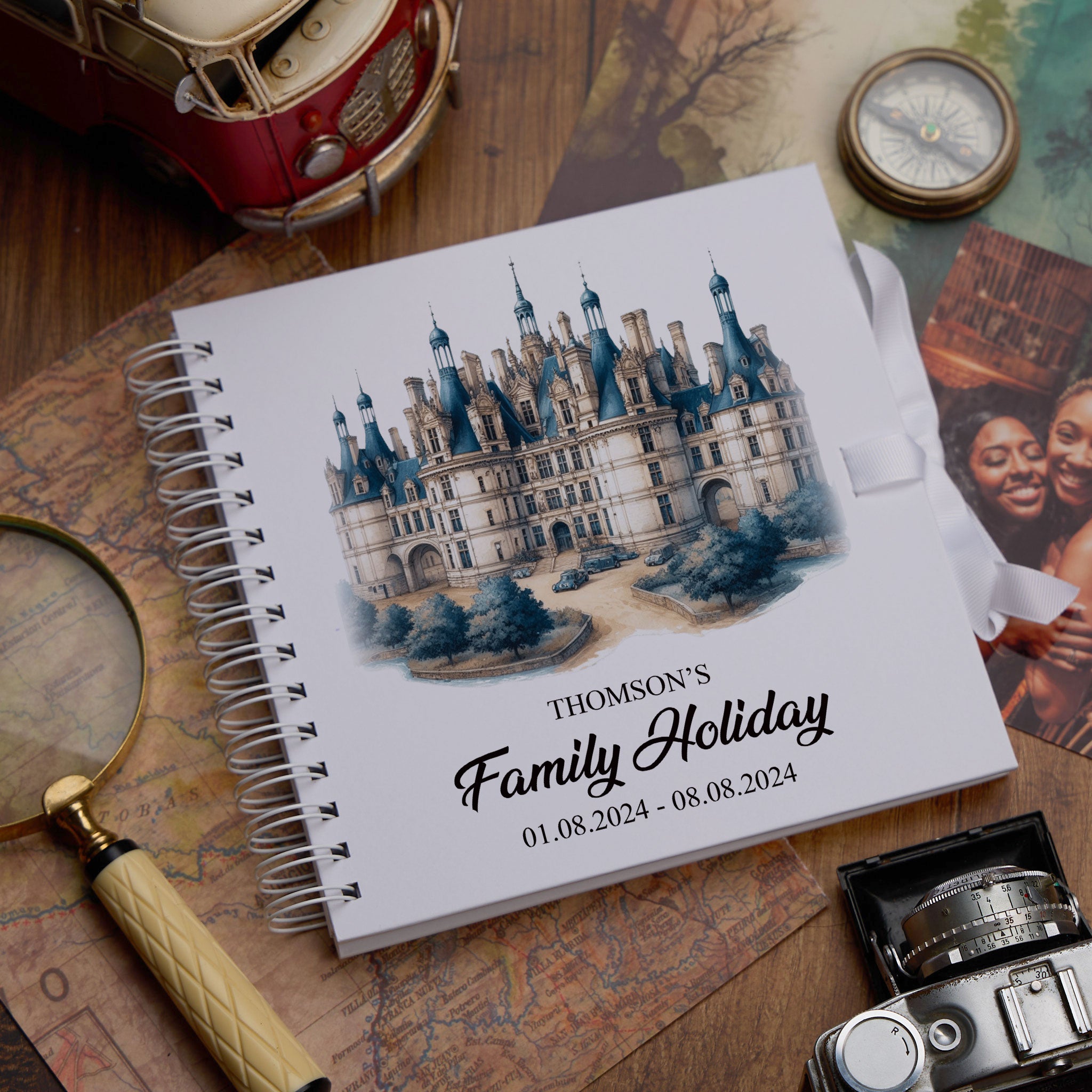 Personalised France Holiday Memory Scrapbook Journal Photo Albums