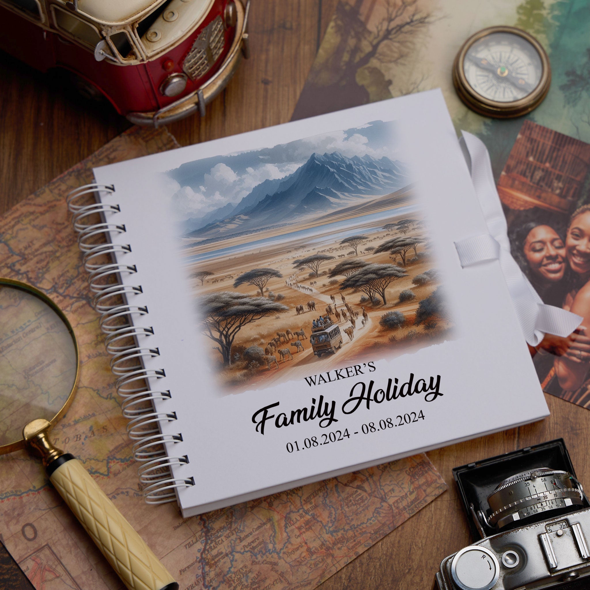 Personalised Africa Holiday Memory Scrapbook Journal Photo Albums