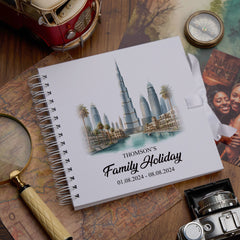 Personalised Dubai Holiday Memory Scrapbook Journal Photo Albums