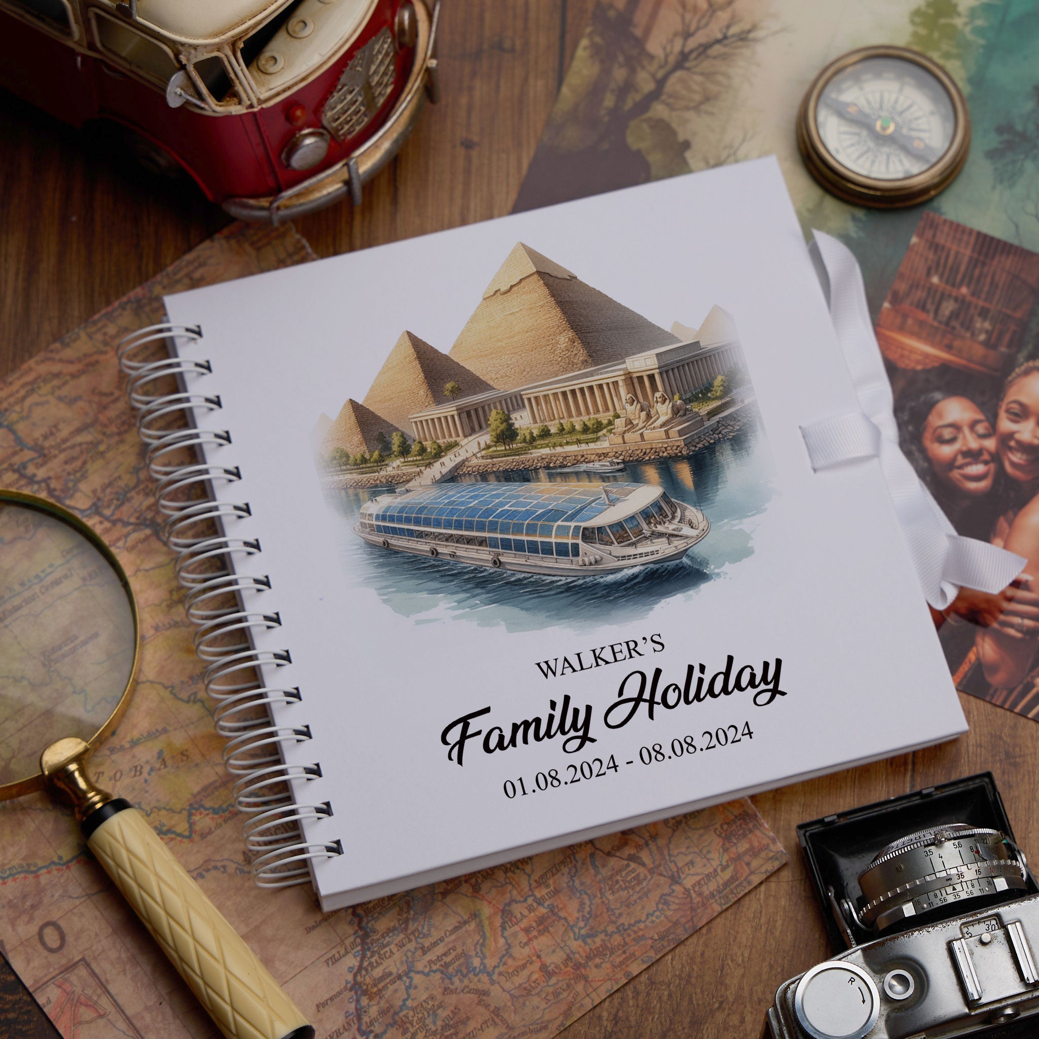 Personalised Egypt Holiday Memory Scrapbook Journal Photo Albums