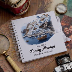 Personalised Greece Holiday Memory Scrapbook Journal Photo Albums