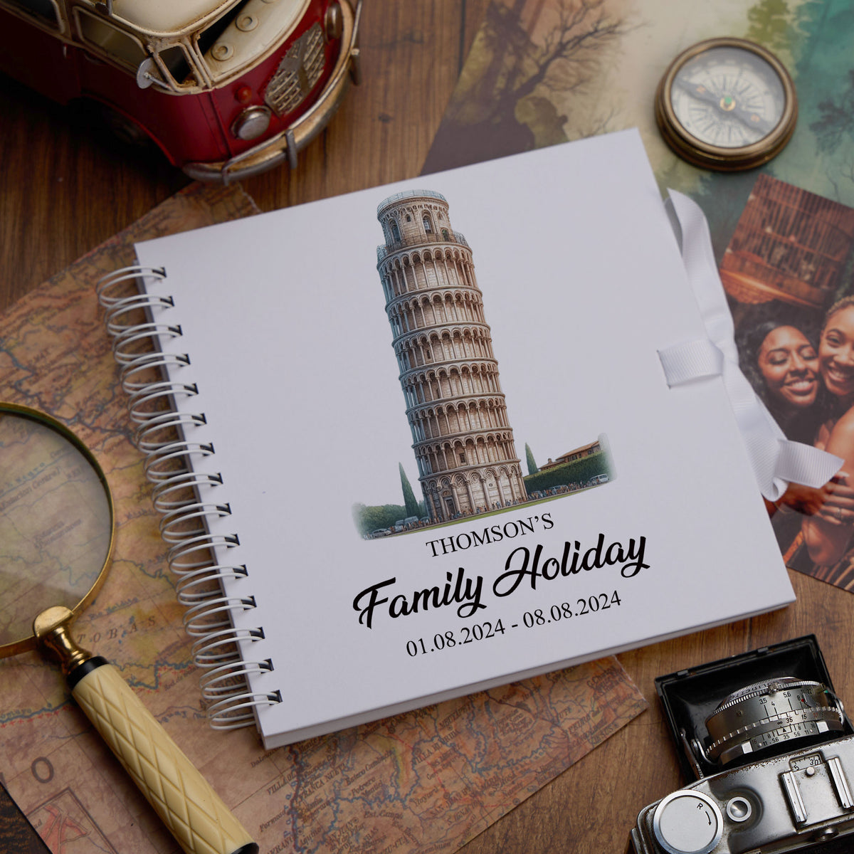 Personalised Italy Holiday Memory Scrapbook Journal Photo Albums