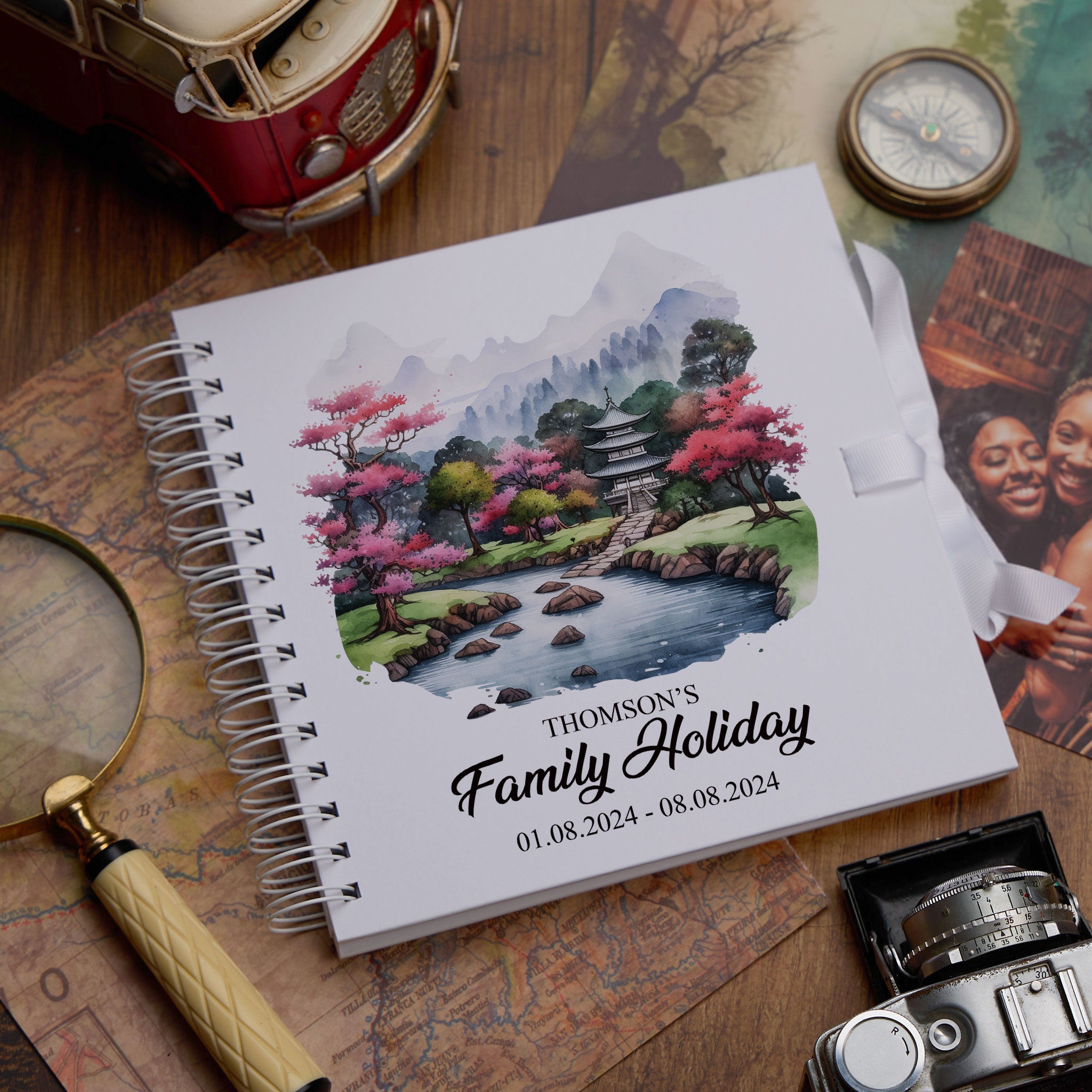 Personalised Japan Holiday Memory Scrapbook Journal Photo Albums