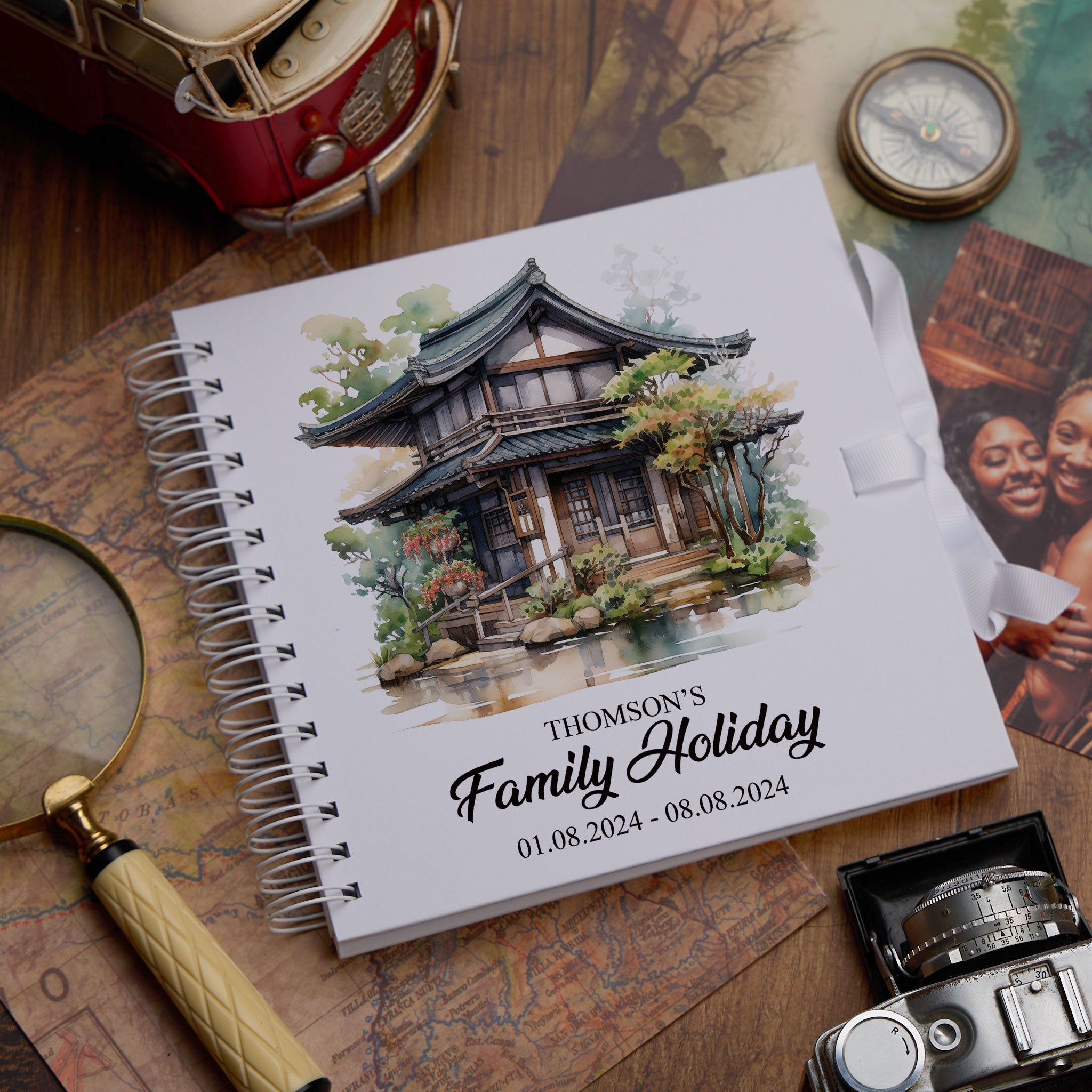 Personalised Japan Holiday Memory Scrapbook Journal Photo Albums