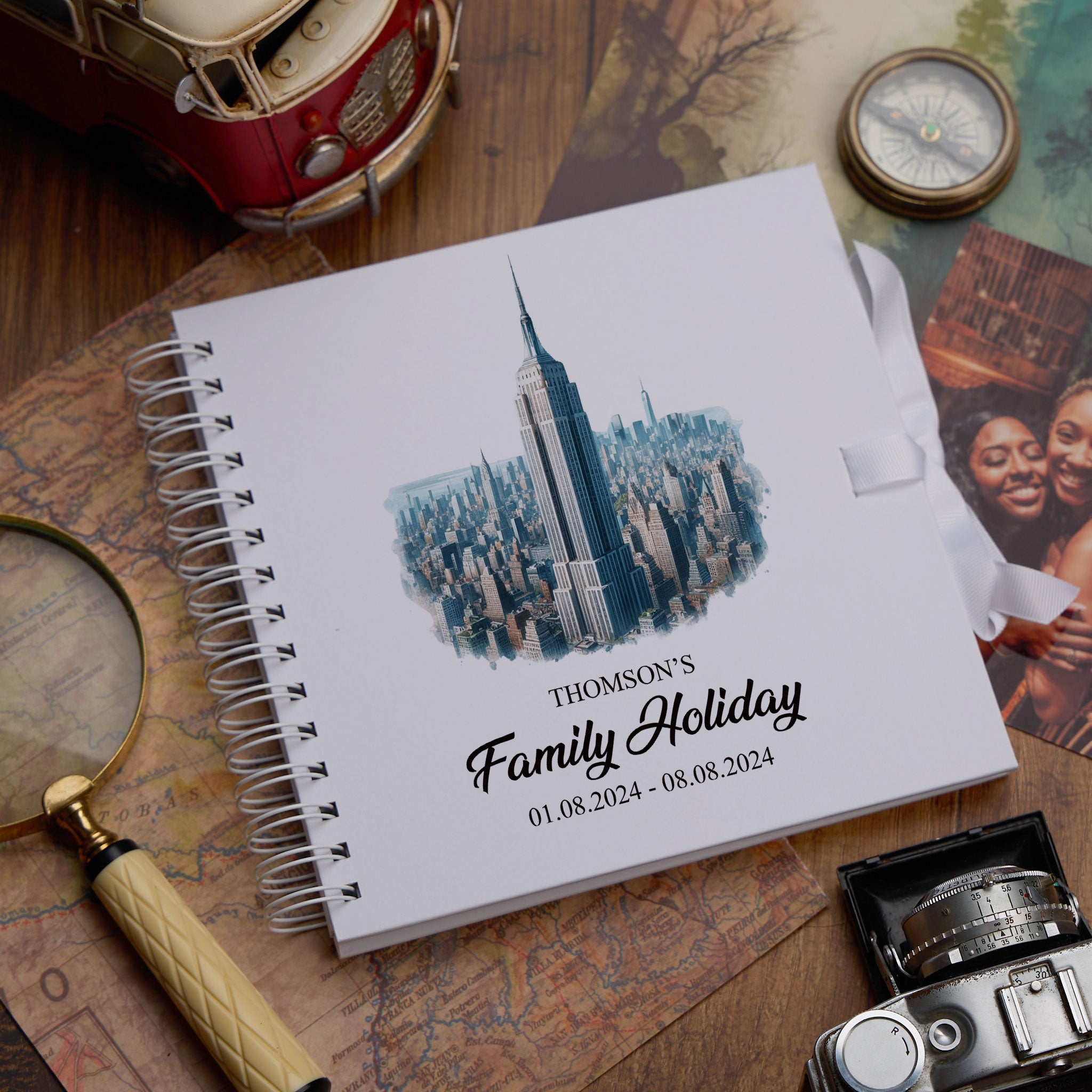 Personalised New York Holiday Memory Scrapbook Journal Photo Albums