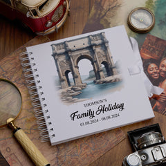 Personalised Rome Holiday Memory Scrapbook Journal Photo Albums