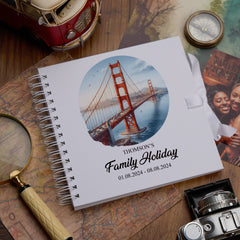 Personalised San Francisco Holiday Memory Scrapbook Journal Photo Albums