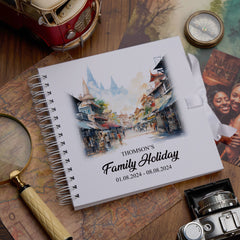 Personalised Bangkok Holiday Memory Scrapbook Journal Photo Albums