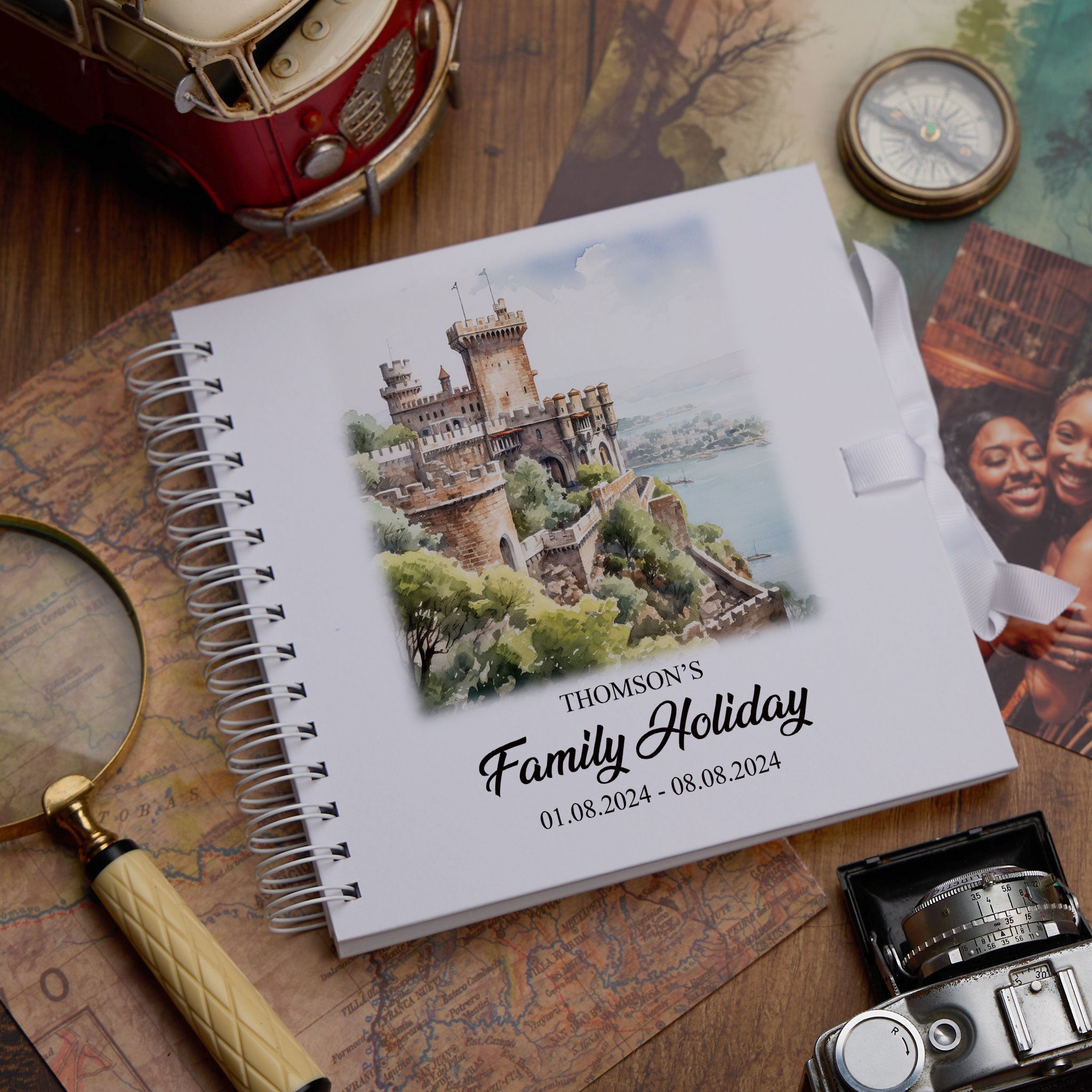 Personalised Malaga Holiday Memory Scrapbook Journal Photo Albums