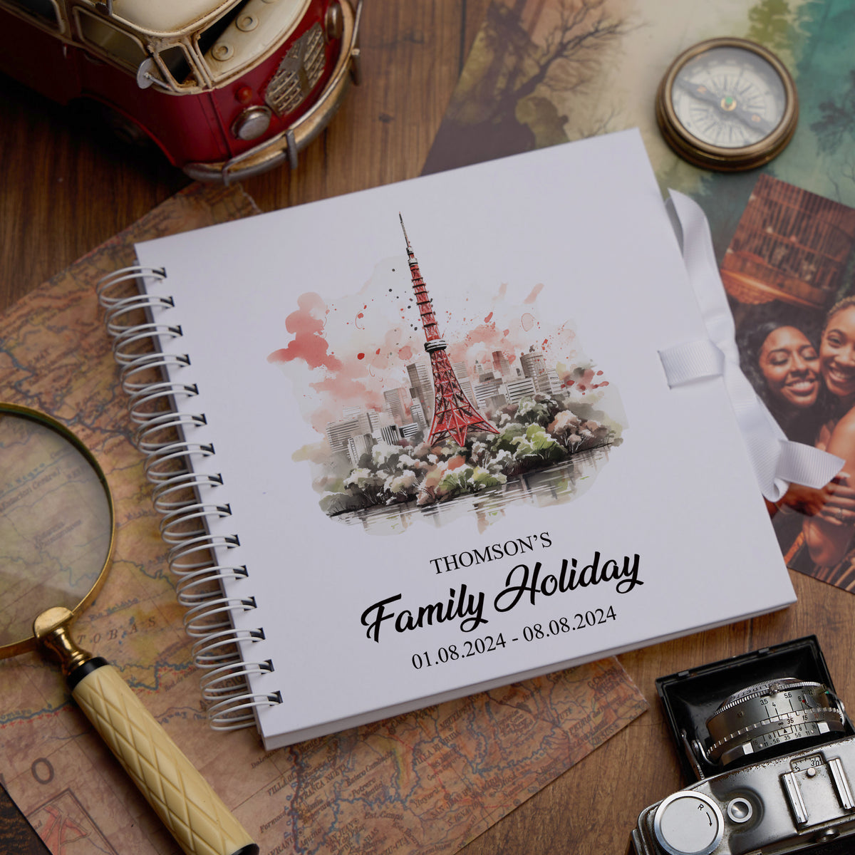 Personalised Tokyo Holiday Memory Scrapbook Journal Photo Albums