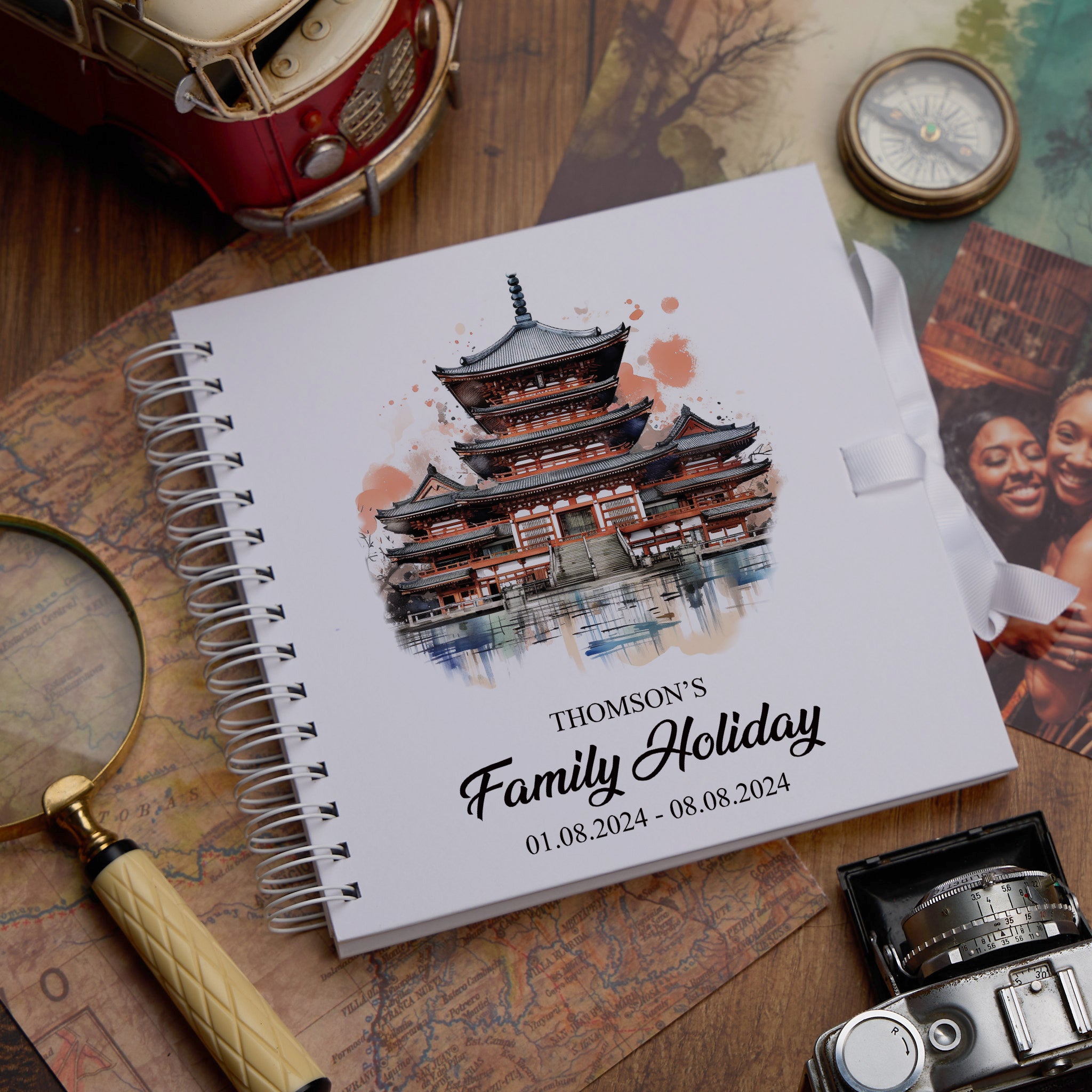 Personalised Tokyo Holiday Memory Scrapbook Journal Photo Albums