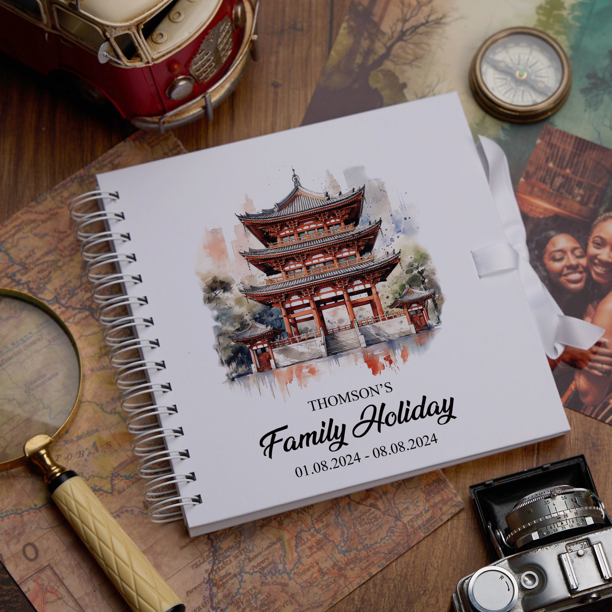 Personalised Tokyo Holiday Memory Scrapbook Journal Photo Albums