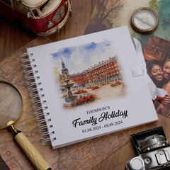 Personalised Madrid Holiday Memory Scrapbook Journal Photo Albums