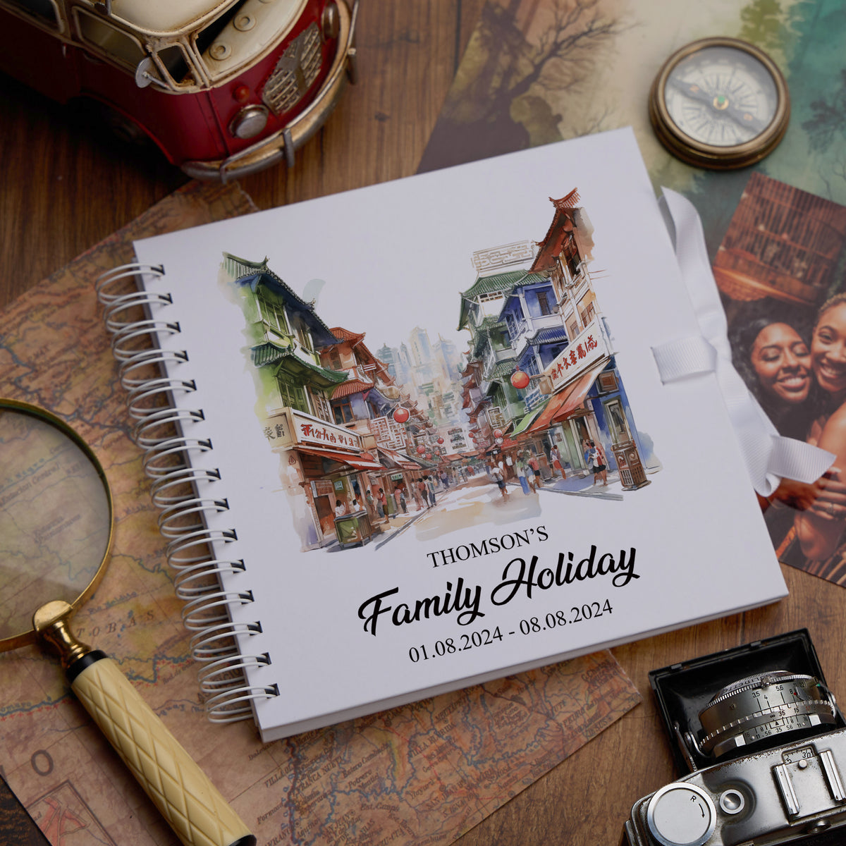 Personalised Singapore Holiday Memory Scrapbook Journal Photo Albums