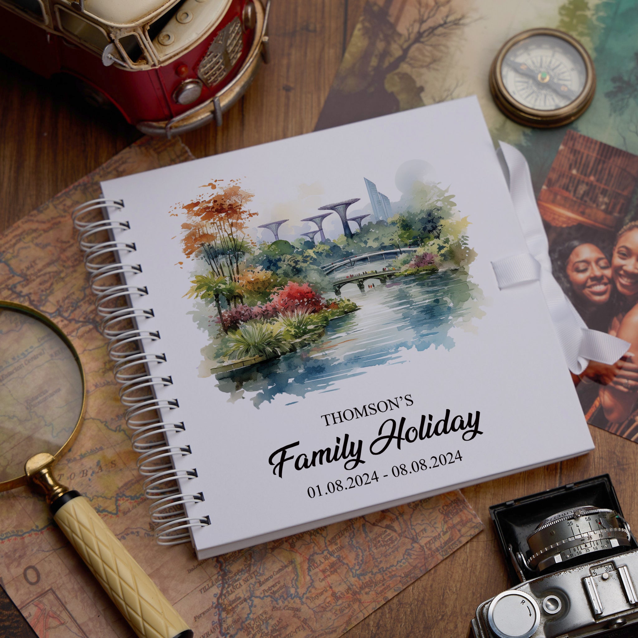 Personalised Singapore Holiday Memory Scrapbook Journal Photo Albums