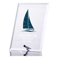 Personalised Sailing Trophy Plaque With Colour Print