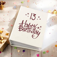 13th Birthday Gift For Her Or Him Photo Album With Sleeves 100 x 6x4 Capacity