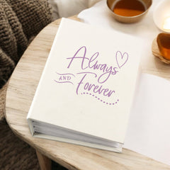 Always and Forever Love Wedding or Anniversary Photo Album With Sleeves 100 x 6x4 Capacity