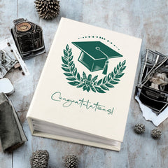 Graduation Congratulations Photo Album Gift With Hat 100 x 6x4 Capacity With Sleeves