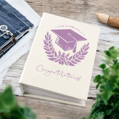 Graduation Congratulations Photo Album Gift With Hat 100 x 6x4 Capacity With Sleeves