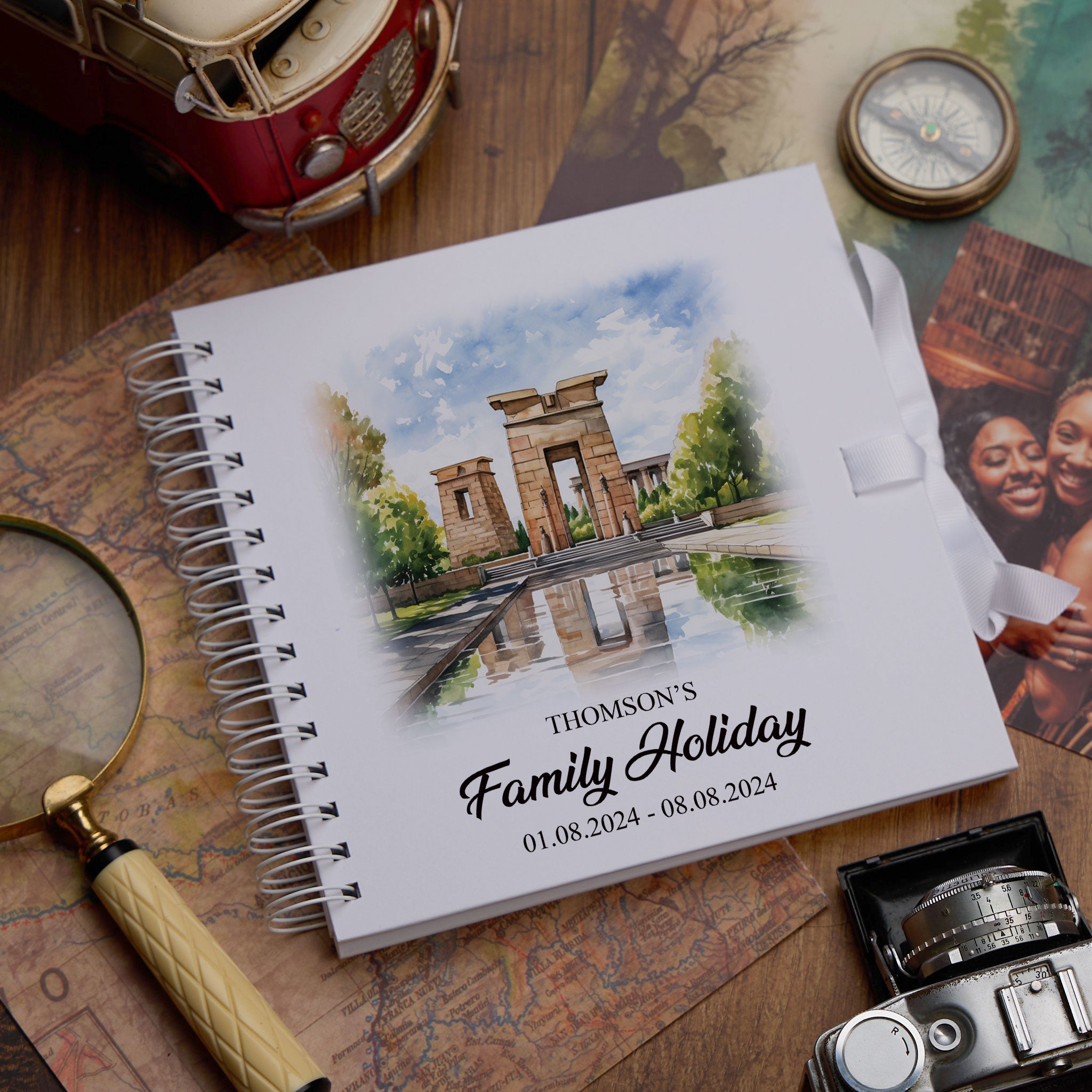 Personalised Madrid Holiday Memory Scrapbook Journal Photo Albums