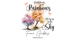 Personalised Memorial Remembrance Light Rainbows In The Sky