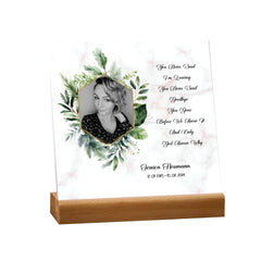 Personalised Condolence Memorial Sympathy Gift Plaque With Photo