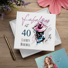 Personalised Fabulous at Any Age Birthday Photo Album Gift 18th, 21st, 30th, 40th, 50th, 60th