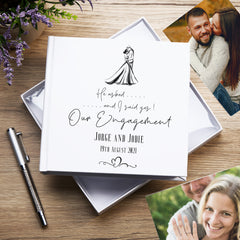 Personalised He Asked I Said Yes Our Engagement Photo album