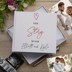 Personalised Our Story So Far Wedding Anniversary Photo Album