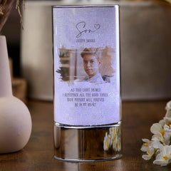 Personalised Son Memorial Remembrance Light With Photo