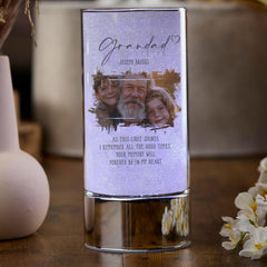 Personalised Grandad Sympathy Gift Memorial Remembrance Light With Photo