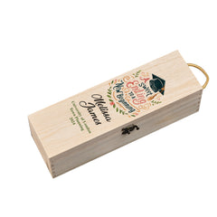 Personalised Graduation Wooden Wine or Champagne Box New Beginning