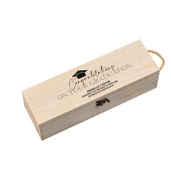 Personalised Class Of Year Graduation Wooden Wine or Champagne Box