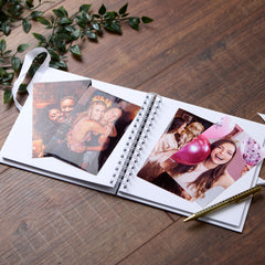 Personalised Wedding  Guest Book, Photo Album Featuring Floral Ring Box