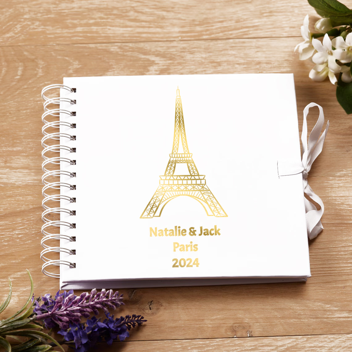 Personalised Paris or France Scrapbook Photo Album Memory Keepsake Gift