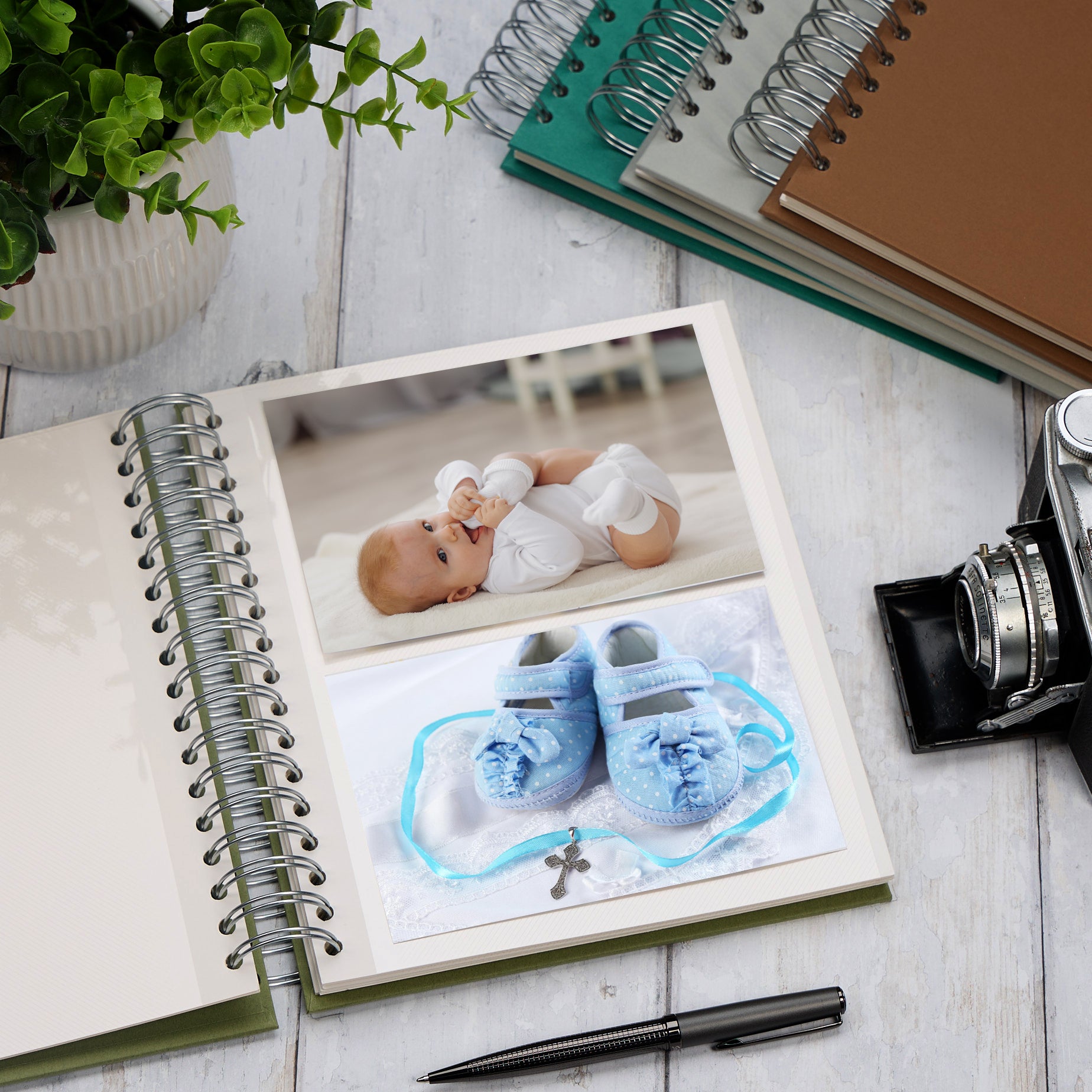 Personalised Holy Communion Photo Album With Multiple Colours and Cross