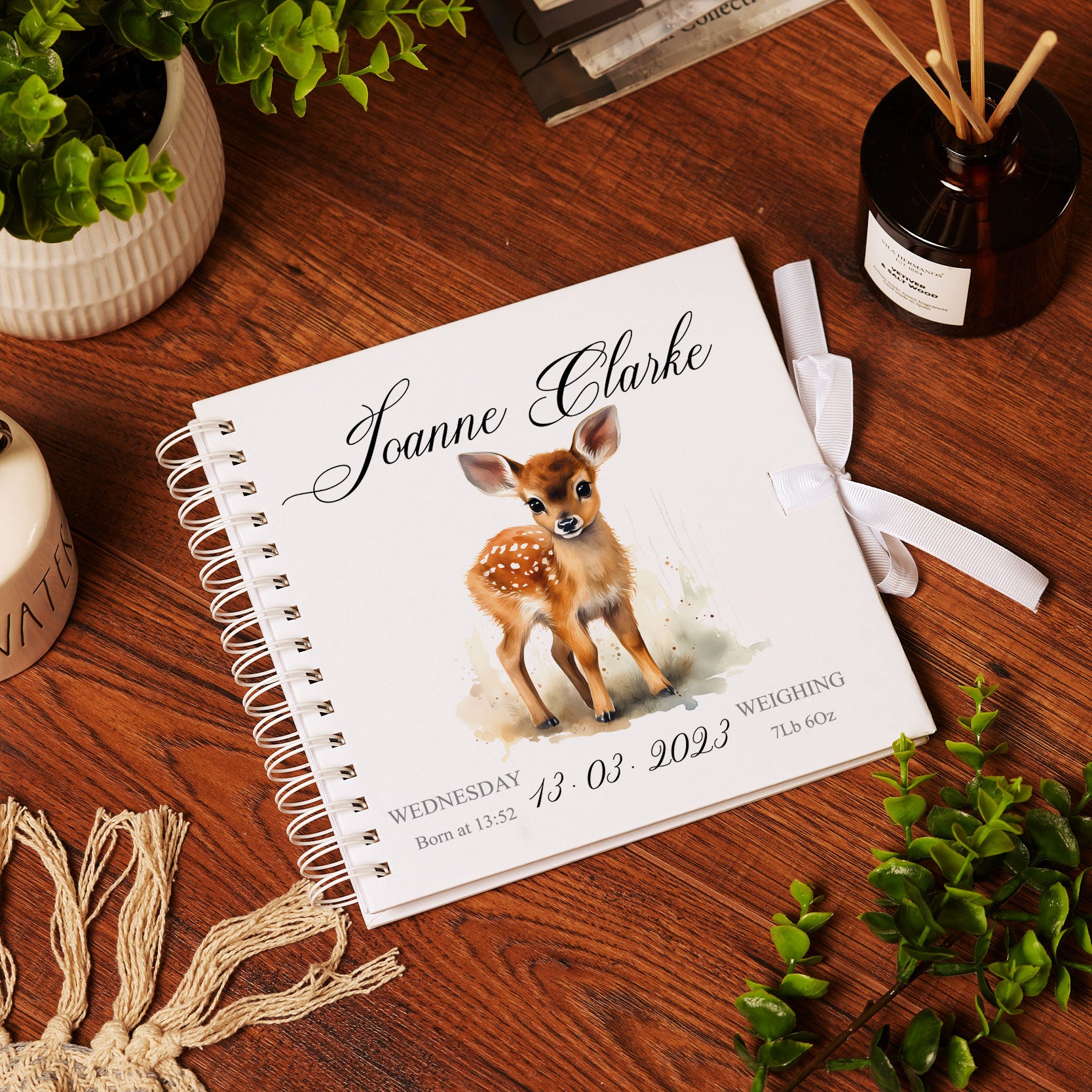 Personalised Woodland Animals Photo Album with Sleeves