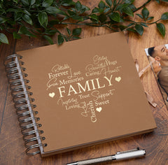 Family Memory Scrapbook Album With Heart Design Various Colours Available